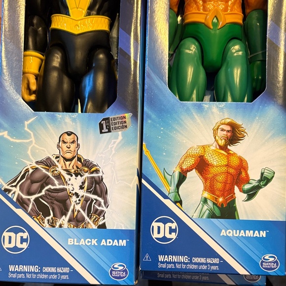 DC Comics Action Figures Set - Superman, The Flash, Aquaman, Black Adam - Picture 4 of 9